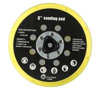 6 Inch Sander Backing Pad, 17 Holes 5/16-24 & M8 Thread for Makita BO6030 BO6040 RO1 ES150, Plastic Sanding Disc for Orbital Sander