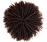 6-Inch Short Dreadlocks Wig, Natural Black Synthetic Afro Style for Women with Clips, Comfortable Fashionable Design