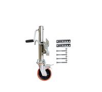 6 Inch Solid Wheel With Brake 1200 LBS Trailer Jack Boat RV Trailer Parts Accessories for Trailers, Boats, Campers