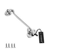 6 inch Stainless Steel 304 Heavy Duty Cabin Hook and Eye Lock for Shed, Gate or Garage Door - CASKIE