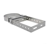 6 Inch Stainless Steel Adjustable Flue Pipe Holder for Secure Mounting of 150mm 200mm Diameter Chimney Pipes (150 short)