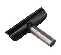 6-Inch Stainless Steel Lathe Tool Rest for Wood Turning Lathes - Round Bar Design with 25.4mm Shank, Black, 150mm Length, Piece