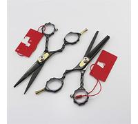 6-Inch Stainless Steel Left-Handed Barber Scissors Set - Sharp, Precise, Multifunctional Hairdressing Tools for Men and Women