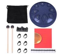 6 Inch Steel Tongue Drum with 11 Notes for Yoga and Relaxation Crafted From Steel Portable Design Easy to Play Drum