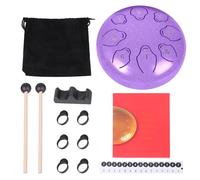 6 Inch Steel Tongue Drum with 11 Notes for Yoga and Relaxation Crafted From Steel Portable Design Easy to Play Relaxation Tool