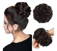 6 Inch Synthetic Hair Bun Extensions Curly Elastic Hair Scrunchies Hairpieces Chignon Updo Hair Pieces For Women