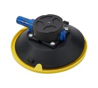 6 Inch Vacuum Suction Cup Mount Base with Hand - Heavy-Duty Glass Lifter for Smooth Non-Porous Surfaces, Aluminum Body, Rubber Cup, M6/M8 & 1/4"/3/8"(6.35mm)