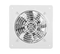 6 inch Wall Mounted Exhaust Fan Super Silent Ventilation with Copper Motor Home Bathroom Kitchen Garage Air Vent (White)