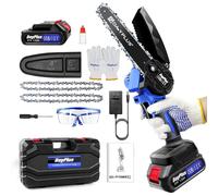 (6-Inch with One Battery) Brushless Mini Chainsaw 4/6-Inch Cordless Electric Chain Saw with Battery for Makita