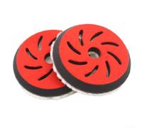 6-inch Wool Polishing Pad with Sponge Backing for Buffing, Cutting & Polishing Painted Surfaces, Marine Coatings, Epoxy Finishes, and