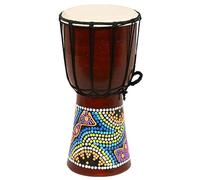 6 Inches Djembe Drum, Hand Carved Genuine Drums, Authentic Handmade, with Traditional Sound, Sensitive Pronunciation