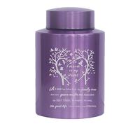 6 Inches Small Urn for Human Ashes Stainless Purple Mini Cremation Urn Small Keepsake Urn Memorial Ashes Container-Purple