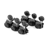 6 Inline Vintage Guitar Locking Tuners Lock String Tunings Key Pegs Machine Head Left Hand Guitar Tuners