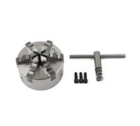 6 Jaw 5" Self Centering Lath Chuck CNC K13-125 for Grinding Drilling Milling Machines Steel Silver