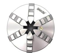 6 Jaw Lathe Chuck 200mm k13-200 Self-Centering 8'' Chuck K13 Plain Back Hardened Steel for Milling Lathe Machine