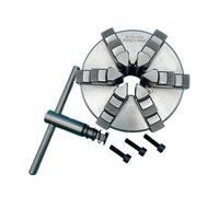 6 Jaw Self-Centering Lathe Chuck 125mm - Manual Metal Lathe Accessory K13-125 for Woodworking and Machining