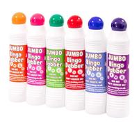 6 Jumbo Bingo Dabbers Large Coloured Felt Markers Mixed Pens Ticket Dobbers