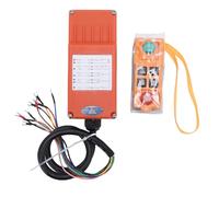 6 Key Crane Remote Control, 100m Range 360 Degree Maneuvering, Emergency Stop Button, with 420-450MHz Frequency for CNC, Coal Mining Machinery