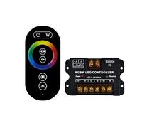 6-Key Full Touch RGB Controller for DC12V-24V LED Strip, 30A Wireless Remote Control with 2.4G RF Technology, Iron Shell Dimmer for Multicolor Light Tape, Compatible with DC5-24V Systems