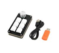 6 Keys Keyboard Macropad with 1 Knob Programming Keypad for Gaming Video Editing and Programmable Efficiency Keypad