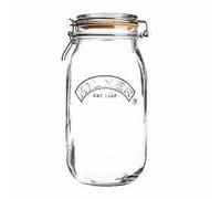 6 Kilner Cliptop Round 2 Litre Glass Storage Jar - For Jam Sweets Pickle Chutney