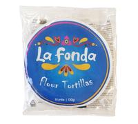 6" La Fonda Flour Tortilla - 14 x 8 Case