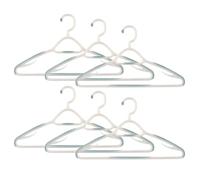 6 Lakeland Soft Grip Non Slip Clothes Hangers - Sturdy With Pads To Keep Clothes In Place Colours may Vary