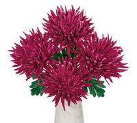 6'' Large Artificial Chrysanthemum Flowers Silk Flower with 65cm Long Stem