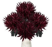 6'' Large Artificial Chrysanthemum Flowers Silk Flower with 65cm Long Stem
