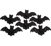 6 Large Edible Bats Halloween Trick or Treat Cupcake Cake Decorations