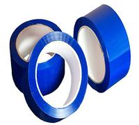 6 LARGE ROLLS OF BLUE COLOURED PACKAGING PARCEL TAPE - 2 INCHES WIDE x 66 METRES PER ROLL - 50mm x 66m - BOX SEALING PACKING MAILING POSTAL POSTAGE WAREHOUSE GENERAL TAPES SUPPLIES