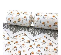 6 Large Watercolour Robin Christmas Cracker Making Craft Kit - Make & Fill Your Own
