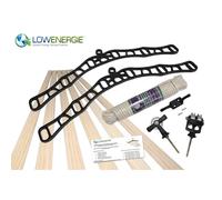 (6 Lath Black, 2.0m) Pulley Clothes Airer Ceiling Maid Victorian Laundry Rack Maiden Kitchen Dryer 4,6,7 Laths with & without laths