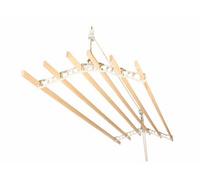 6 Lath Victorian Ceiling Mounted White Clothes Airer Kit - 1.9M Long By Lowenergie