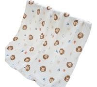 6-Layer Baby Swaddles Blanket Cartoon Cotton Small Quilts for Infants Soft & Comfortable Newborns Wrap Strollers