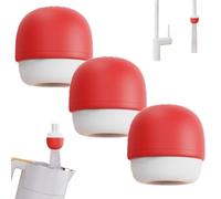 6-Layer Deep Purification Faucet Filter, Kitchen Mounted Water Filters for Sink Faucets, Faucet-Mounted Tap Filter, Water Purifier Replacements for Home Bathroom, Removes Heavy Metals(3*Red)