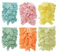 6 Layer Fleece Duster Refills for Swiffer Hand Duster, Zero Waste, Reusable and Washable Replacement Dusters for Cleaning Ceiling Fan Hardwoods (6 Pack-Multicolour-A)