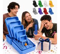 6-Layer Prank Nesting Box,Never Ending Middle Finger Prank Gift Box | Reusable 3D Printed Multi-Layer Nesting Surprise Gift Box, Funny Gag Gift for Birthday Christmas White Elephant Party