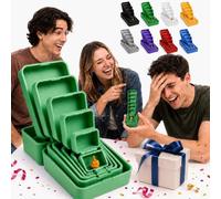 6-Layer Prank Nesting Box,Never Ending Middle Finger Prank Gift Box | Reusable 3D Printed Multi-Layer Nesting Surprise Gift Box, Funny Gag Gift for Birthday Christmas White Elephant Party