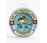 6 Lb Pre-Tied Dropper Loop Fishing Rigs on Spool with 100 5.5" Loops | 18-Inch Loop Spacing • Fishing Line Spool • Ideal for Shore & Pier Fishing for • for Inshore & Freshwater