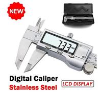 6'' Lcd Digital Vernier Caliper Micrometer Measure Tool Gauge Ruler 150mm Black