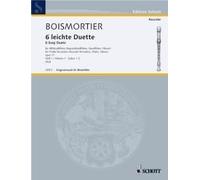 6 Leichte Duette - 6 Easy Duets Op. 17 Vol. 1 Joseph Bodin de Boismortier Book [