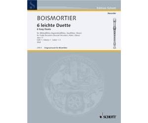 6 Leichte Duette - 6 Easy Duets Op. 17 Vol. 1 Joseph Bodin de Boismortier Book [
