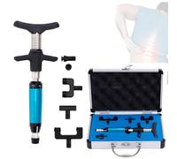 6 Levels Chiropractic Activator Tool, 50-300N Adjustments Manual Spine Chiropractic Correction Tool, Impulse Spine Massager with Four Head for Relief Neck Back Pain, Professional Massage Equipment