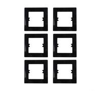 6 Light Switch Surround Socket Cover Plates to Conceal Unsightly Openings, Made from Strong PC Material with Rounded Corners for a Neat Appearance