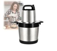 6 Liter Automatic Pounded Yam Machine, 1000W 6L Large Electric African Food Processor for 2-in-1 Cooking and Pounding, Stainless Steel Mixer Serves 5-6