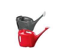 6 Litre Slimline Red/Green Plastic Watering Cans Easy Pouring & Better Control For Garden Plants With Rose Head Sprinkler (Green, 1 x 6L Watering Can)
