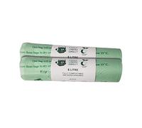 6 Litre x 104 BioBag Compostable Biodegradable Kitchen Food Waste Caddy Bin Liner Bags - Certified EN13432 (6L-100)