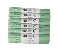 6 Litre x 312 BioBag Compostable Biodegradable Kitchen Food Waste Caddy Bin Liner Bags - Certified EN13432 (6L-300)