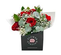 6 Luxury Fresh Red Roses, Luxury Roses as a Gift, Long-Stemmed Red Roses Delivered Next Day, Fresh Flowers, Perfect for Birthdays, Mother's Day, Anniversaries and Thank You or Thinking of You Gift